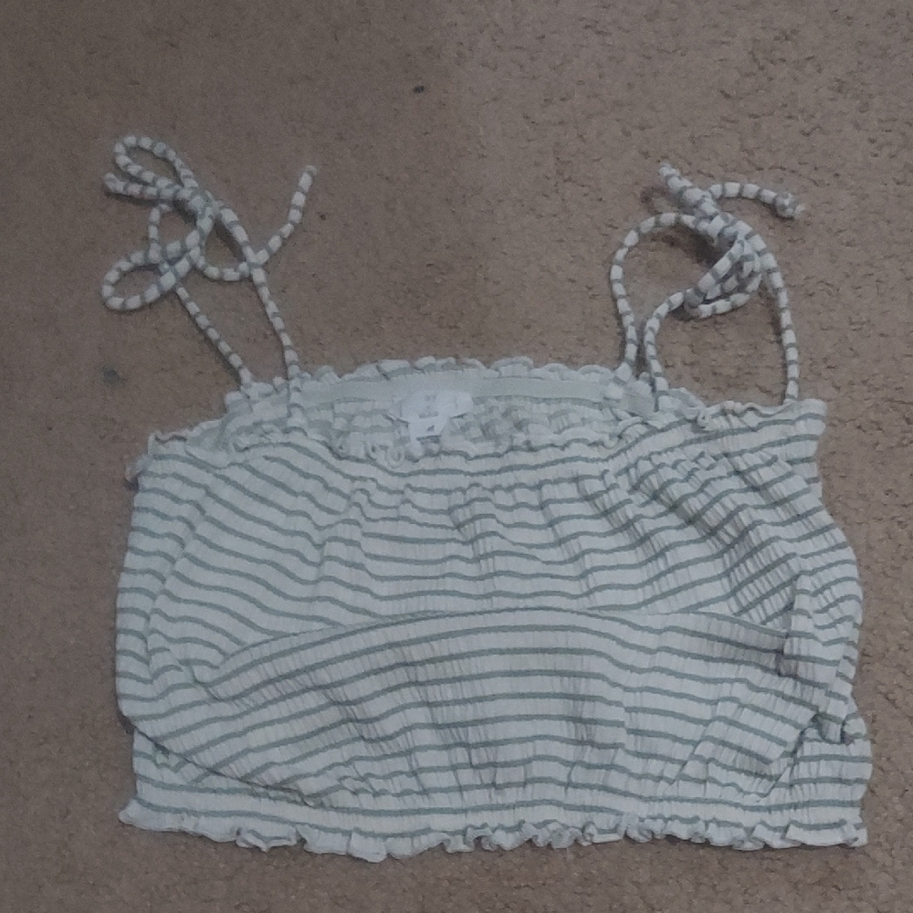 Striped Tank Top with Adjustable Straps
